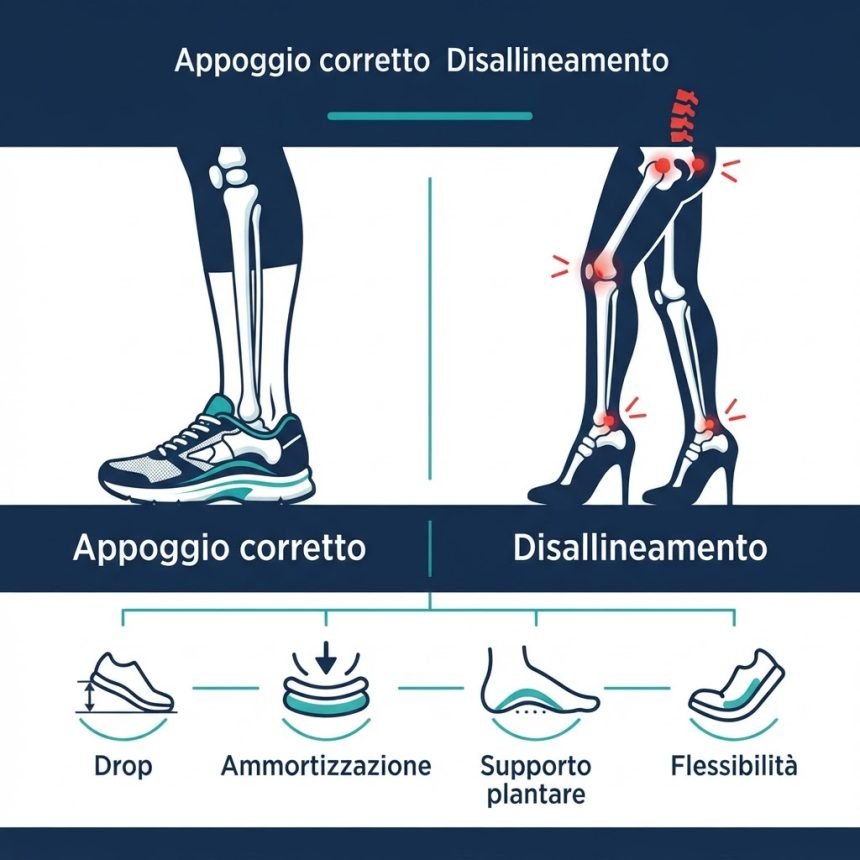 Scegliere le scarpe giuste per la postura e il bacino