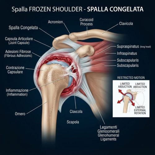spalla congelata capsulite aderenze postura bacino