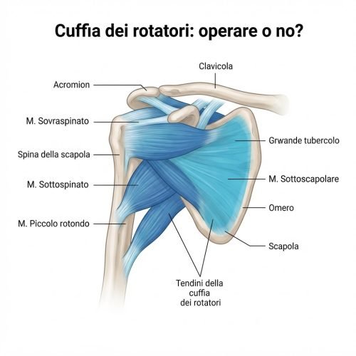 Tendinite cuffia dei rotatori: anatomia della spalla e tendini sovraspinato