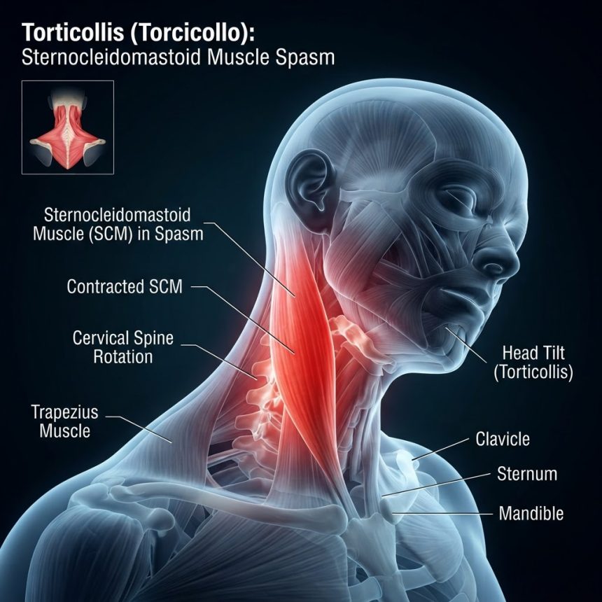 torcicollo sternocleidomastoideo collo postura bacino