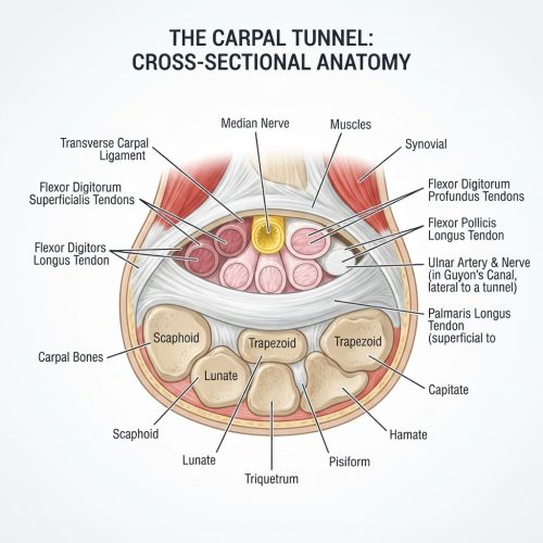 Sindrome del tunnel carpale: nervo mediano e polso