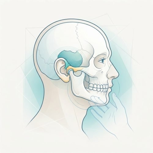Illustrazione clinica del click mandibolare e dell articolazione temporo-mandibolare