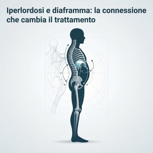 Iperlordosi e diaframma: connessione biomeccanica Schema biomeccanico della connessione tra iperlordosi lombare e diaframma